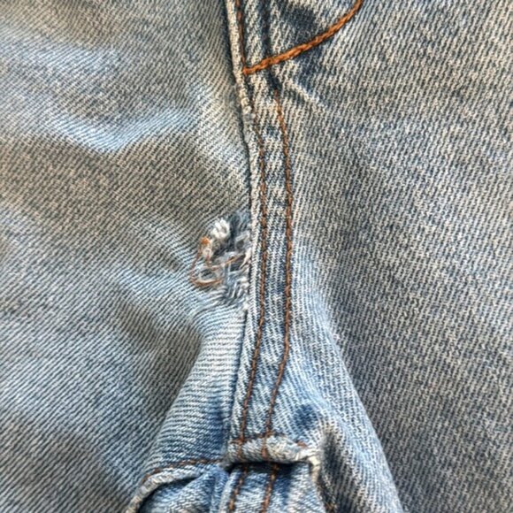 Zara 2 Light Wash High Rise Straght Fray - Picture 4 of 9